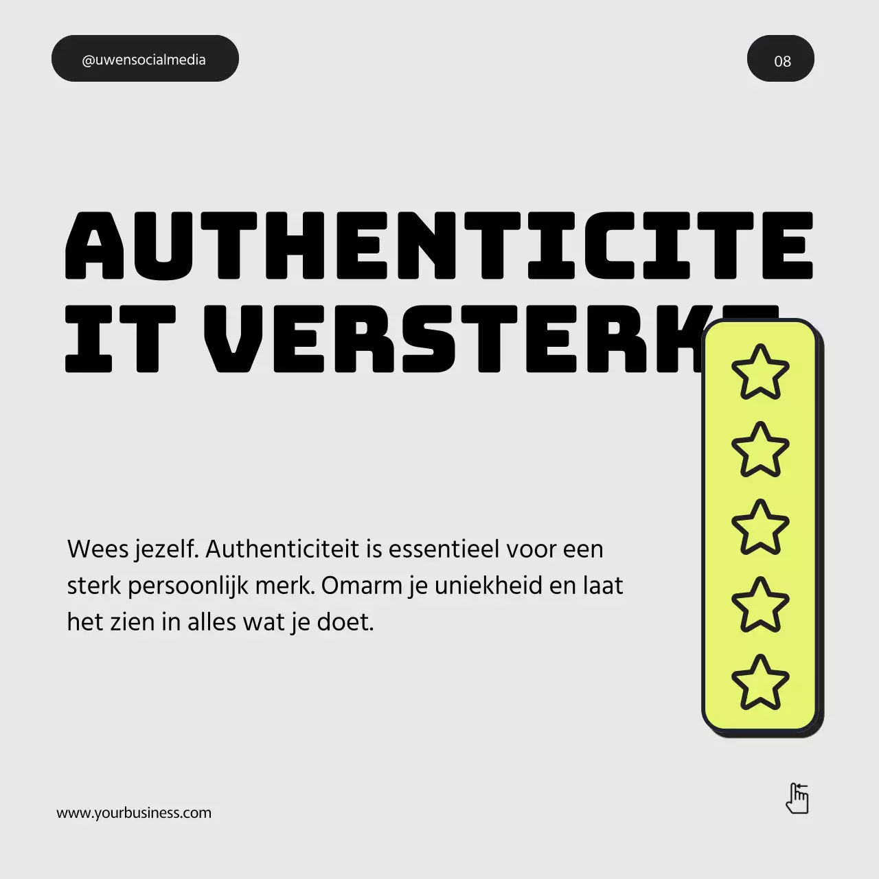 Grijs Paars Groen Vet Minimal Personal Branding Tips Instagram Carrousel Post