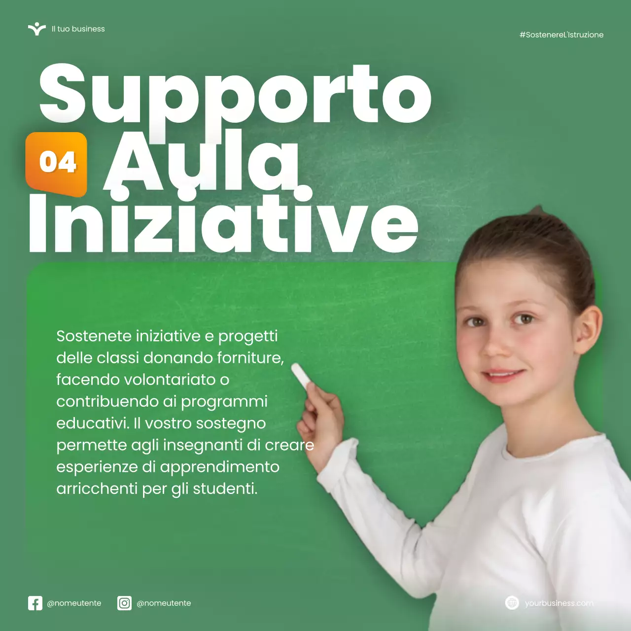 Verde Arancione Moderno Settimana nazionale di apprezzamento degli insegnanti Microblog Carosello di suggerimenti