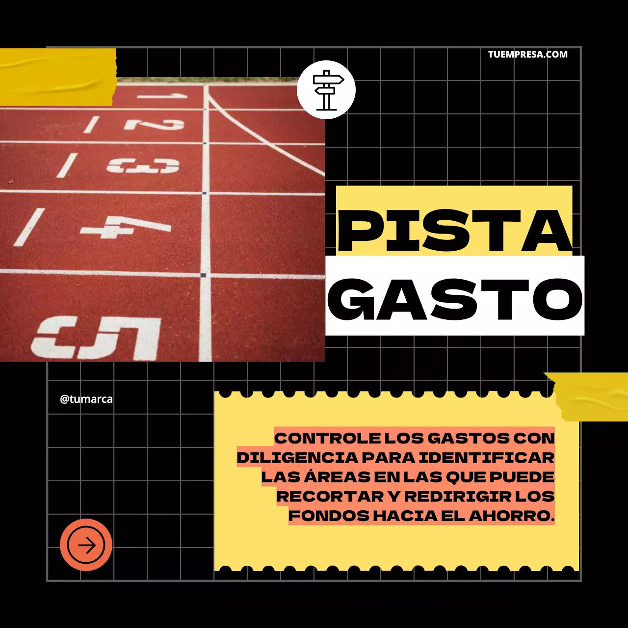 Amarillo Negro Geométrico Pop Consejos para mejorar tu plan de ahorro Carrusel de Instagram