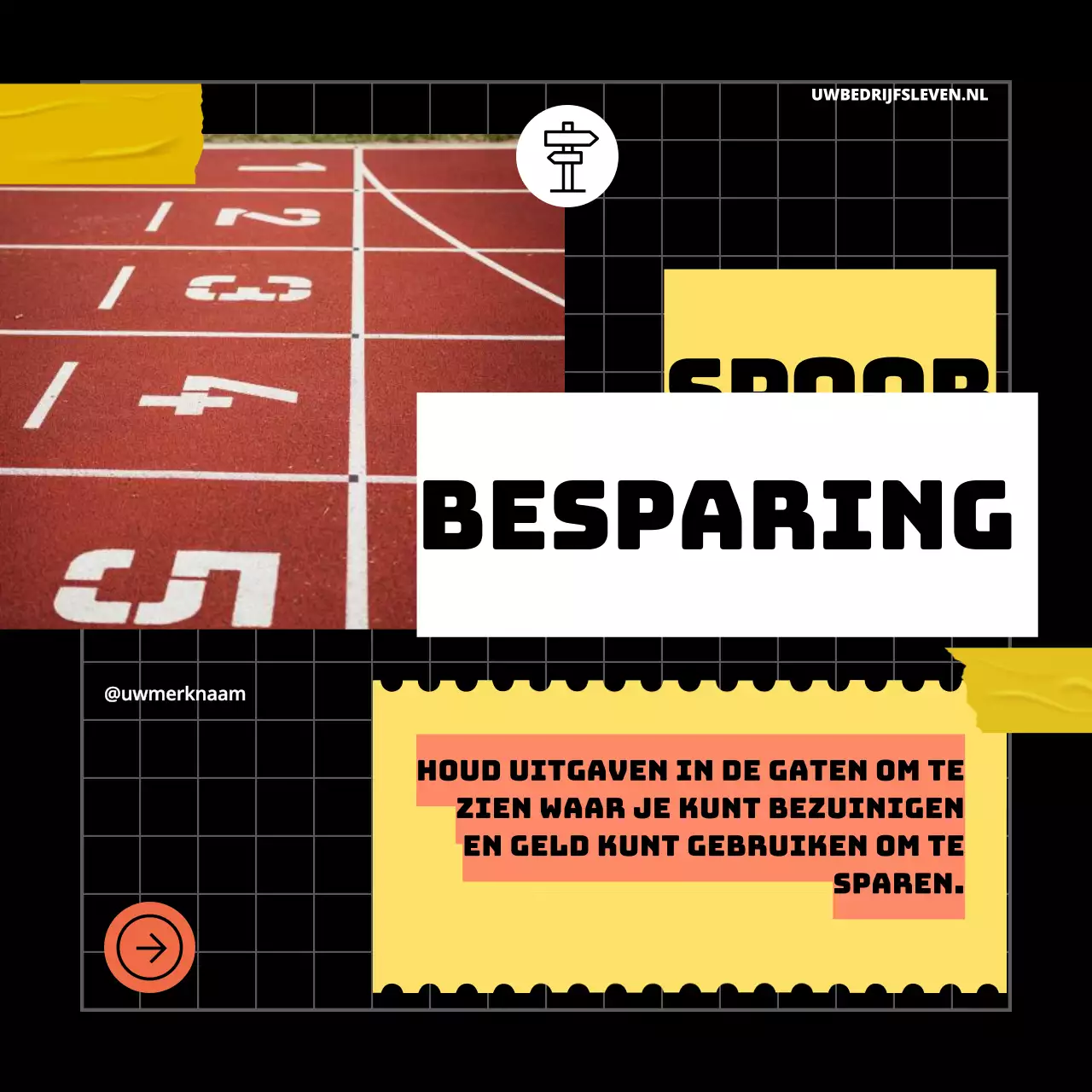 Geel Zwart Geometrisch Pop Tips om je spaarplan te verbeteren Instagram Carrousel