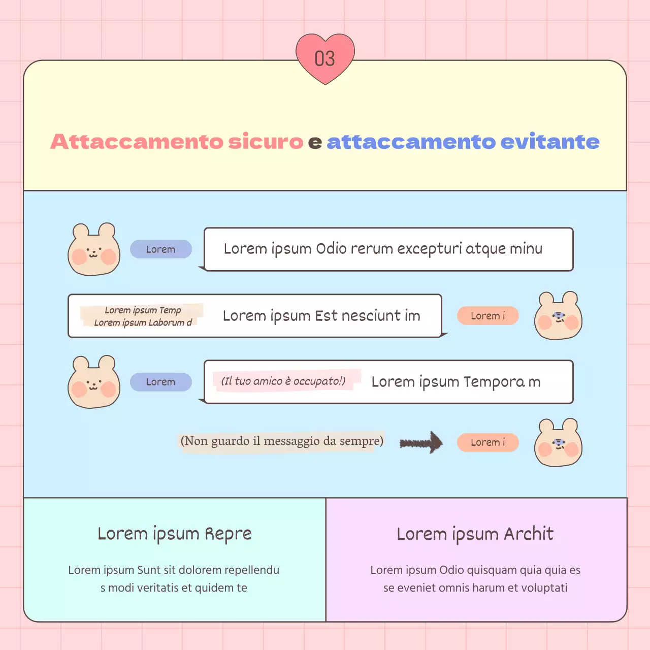Una guida agli stili di attaccamento degli adulti in rosa e azzurro
