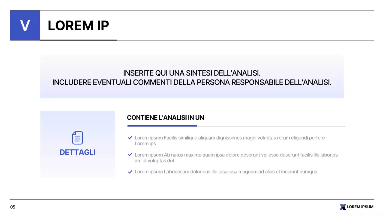 Semplice rapporto stampabile del settore pubblico in bianco e blu