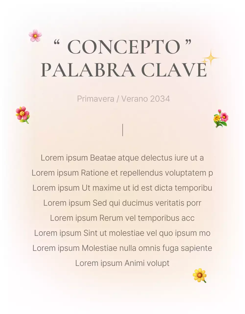 Una página de introducción o anuncio para un centro comercial de moda con un estilo sencillo de emojis blancos y grises.