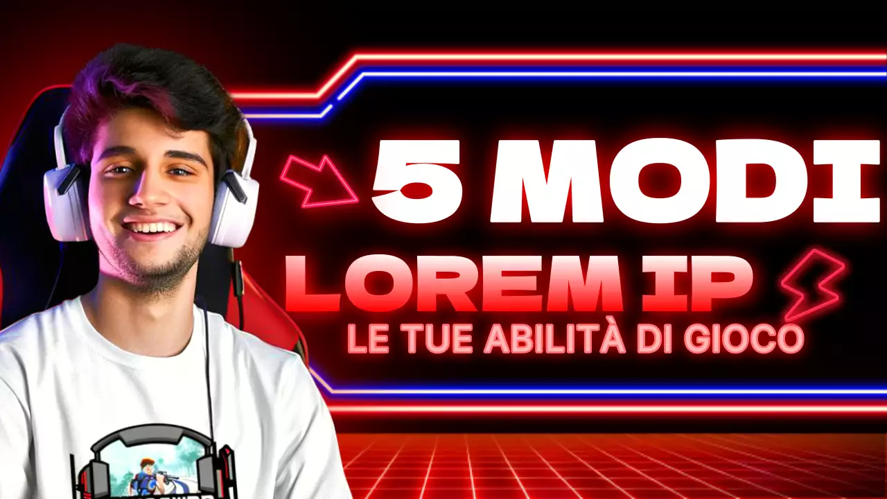 Copertina di YouTube per un gioco in stile cyberpunk nero e rosso