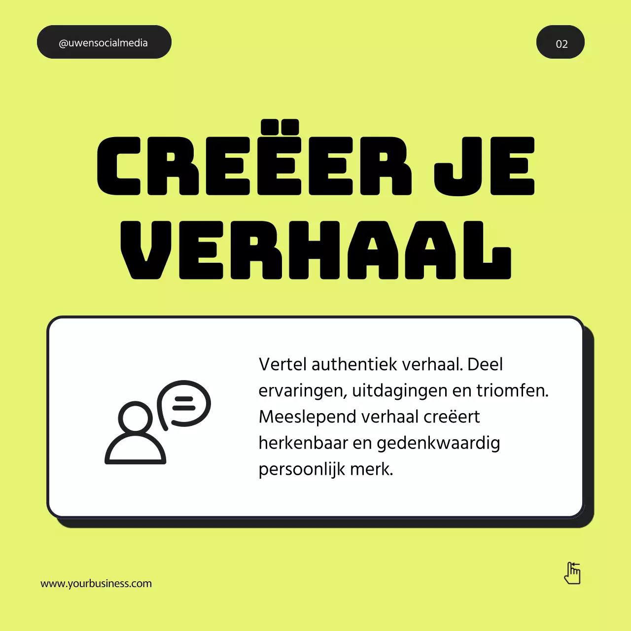 Grijs Paars Groen Vet Minimal Personal Branding Tips Instagram Carrousel Post