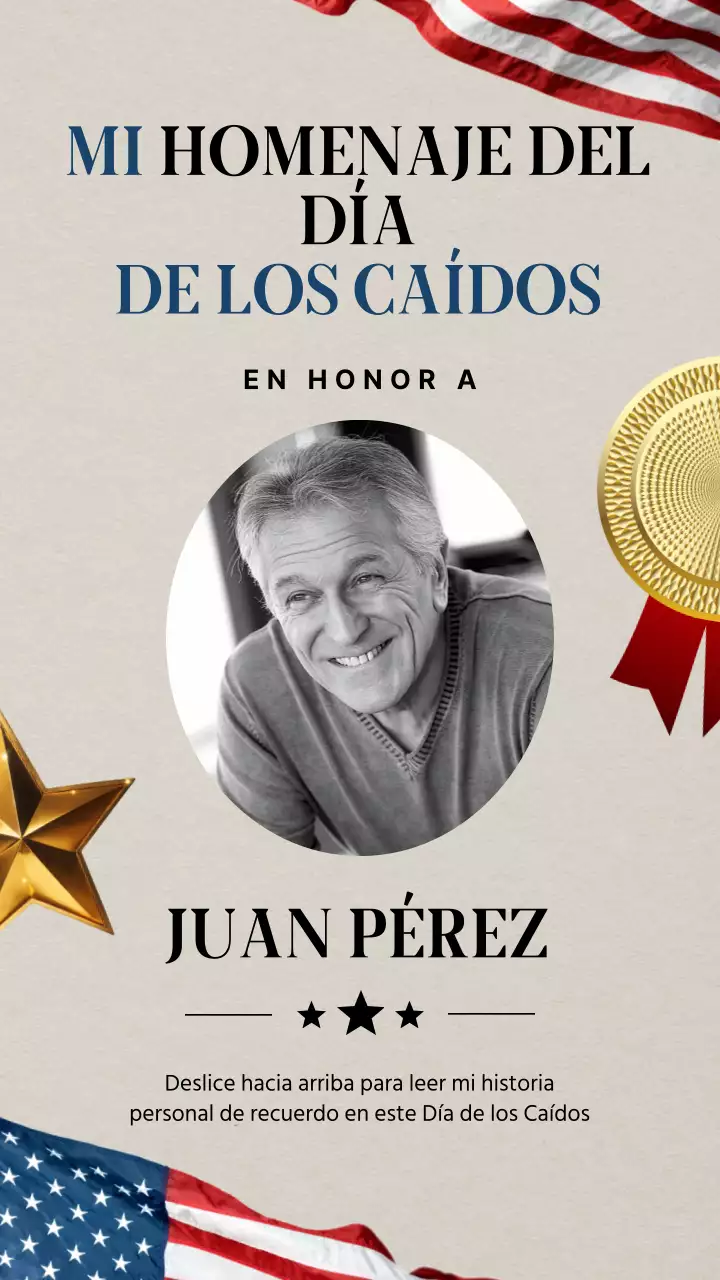 Publicidad gris mínima para el Día de los Caídos