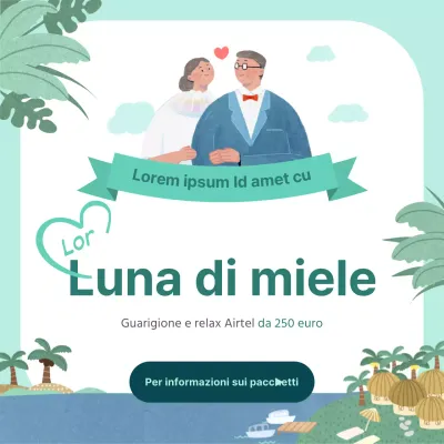 Promuovere un viaggio di pietà filiale alla menta e all'azzurro