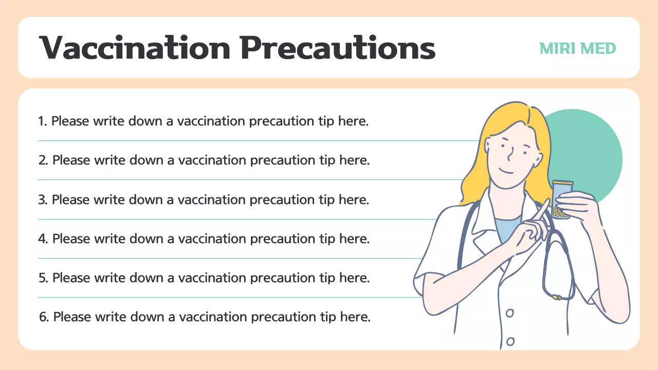 Beige Minimal Vaccination Guide Presentation