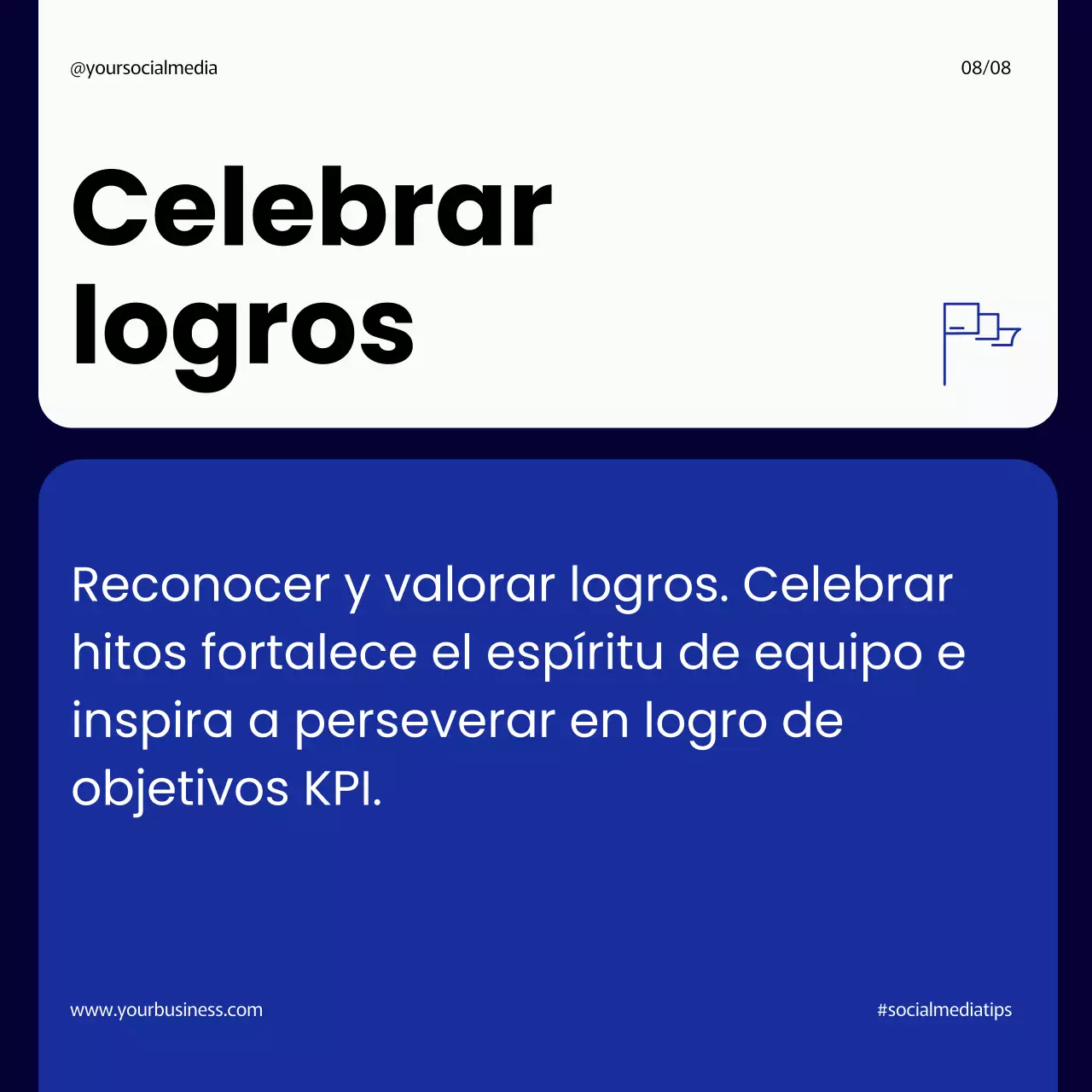 Navy Modern Pasos sencillos y audaces para implementar una gestión eficaz de los KPIs Instagram Carousel Post