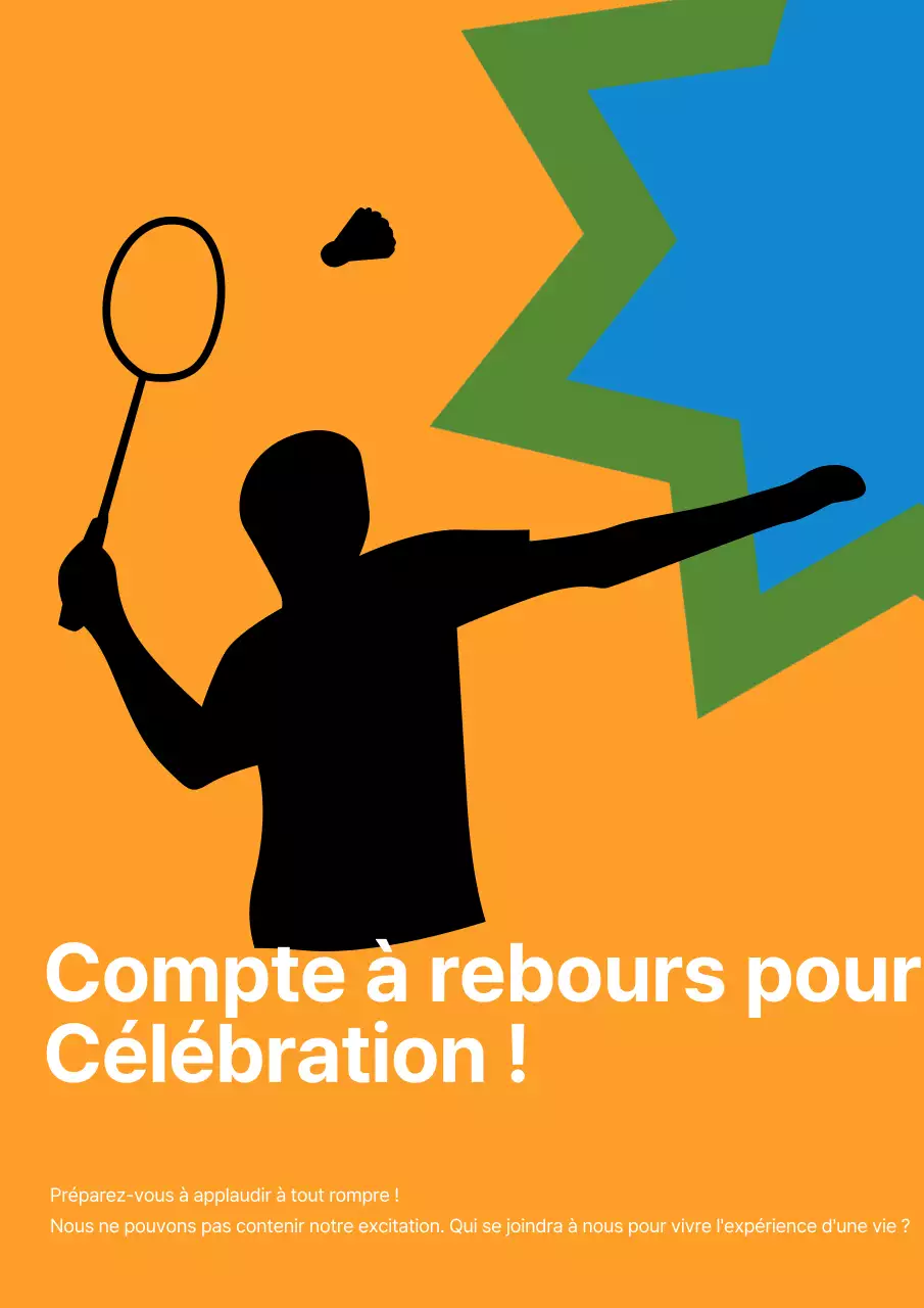 Modèle promotionnel de prix de convention moderne bleu et orange