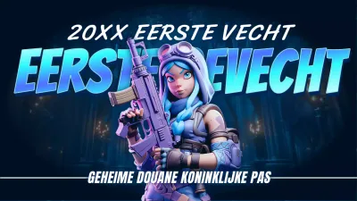 Het cyberpunk gaming-kanaal van Blue en Bora promoten
