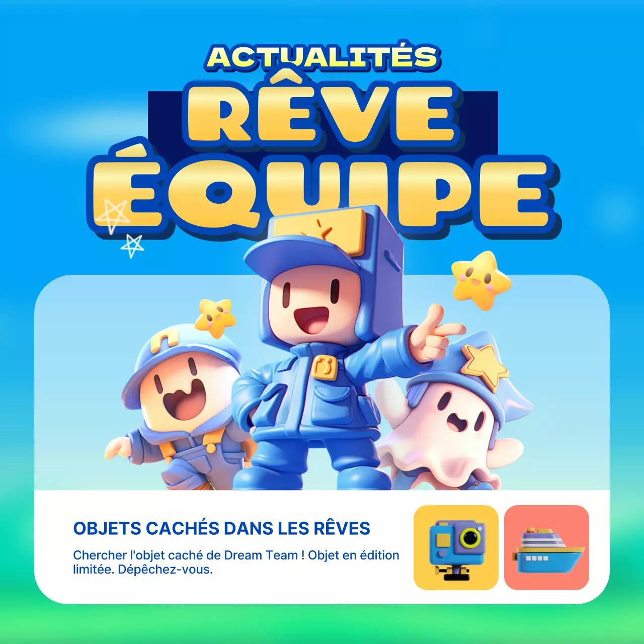 Annonce d'une mise à jour de l'adorable jeu jaune et bleu clair