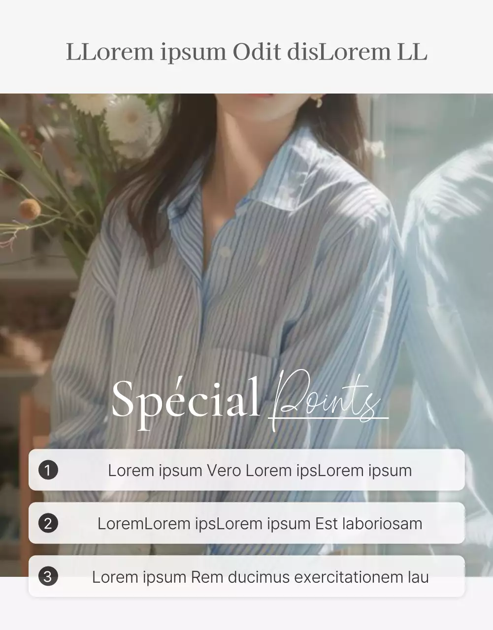 Points de contrôle et publicités pour un centre commercial, décorés dans un style emoji simple, blanc et gris.