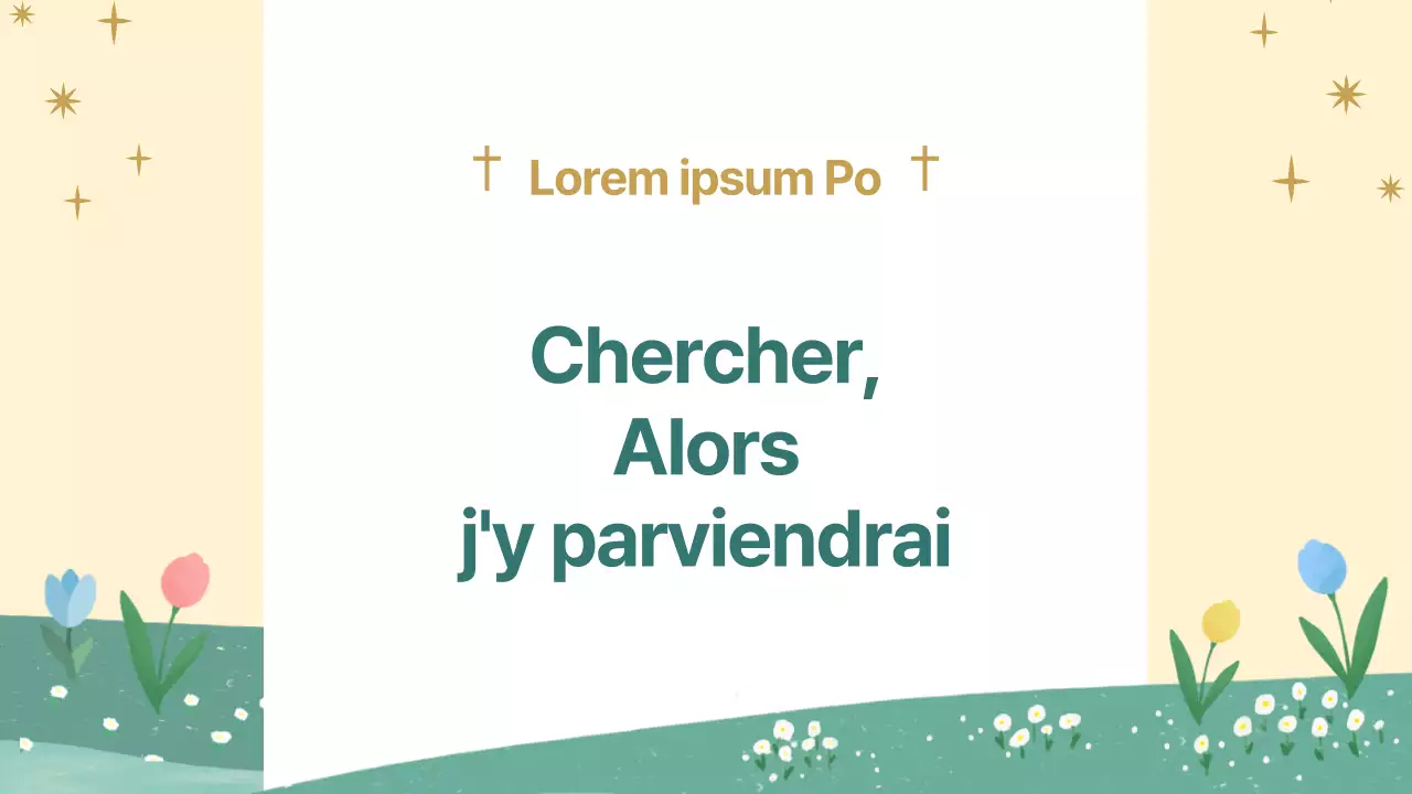 Un joli guide jaune et vert des services religieux