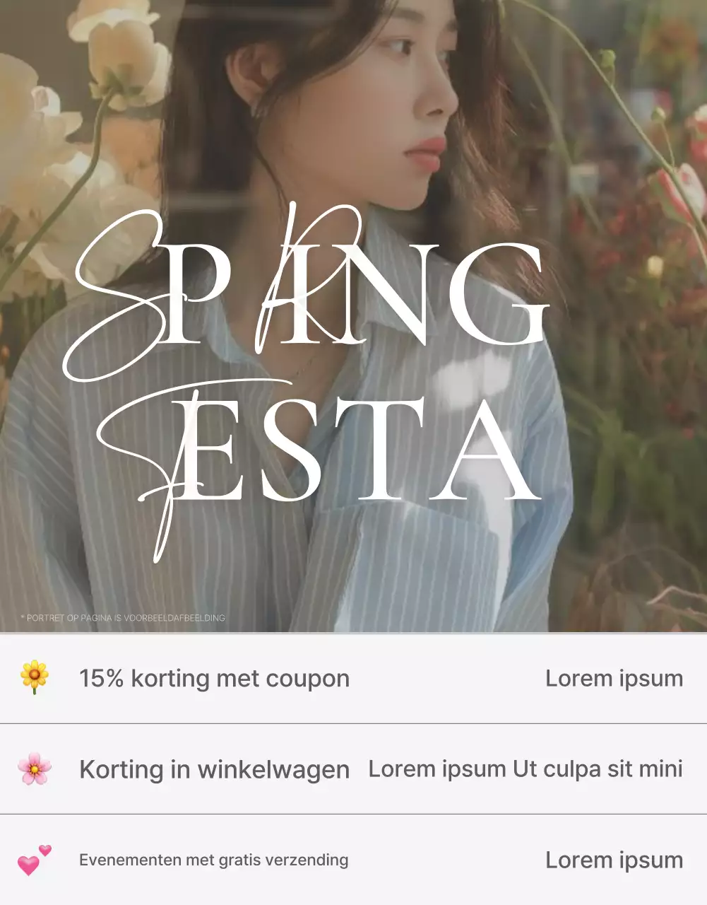 Cover art poster voor een winkelcentrum met een eenvoudige stijl van emoji in wit en grijs MainTitle