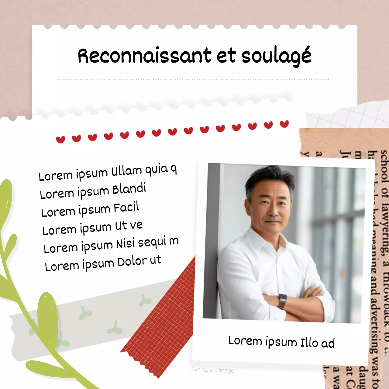 Guides et rapports de parrainage vintage rouge et beige