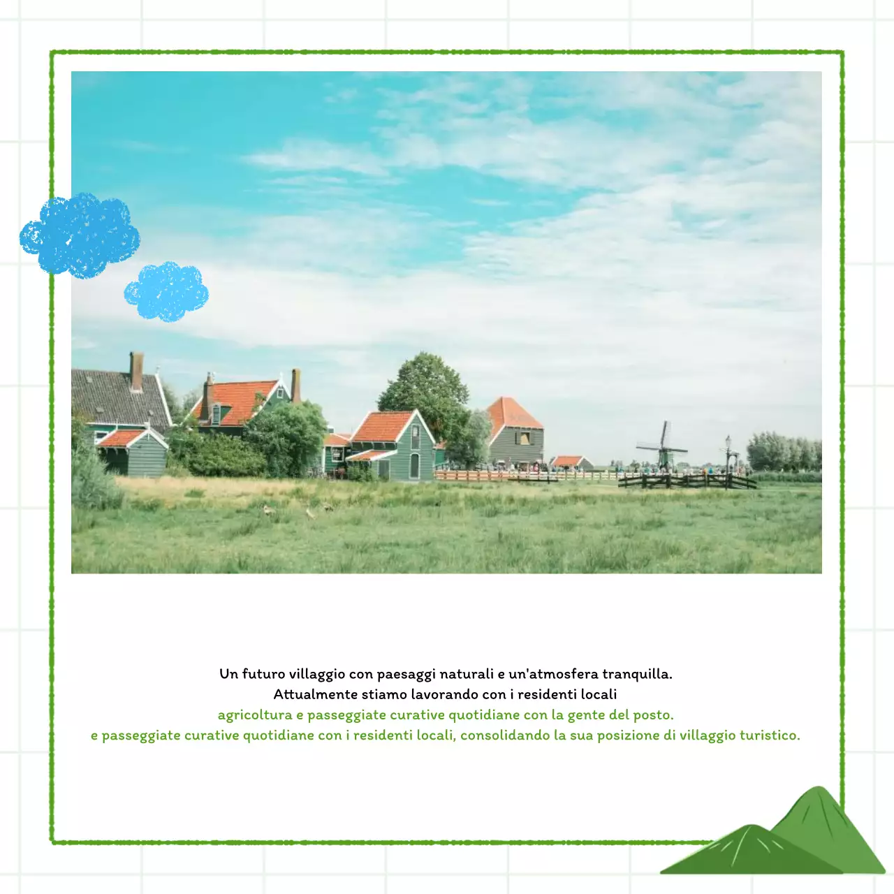 Promuovere esperienze verdi e rurali