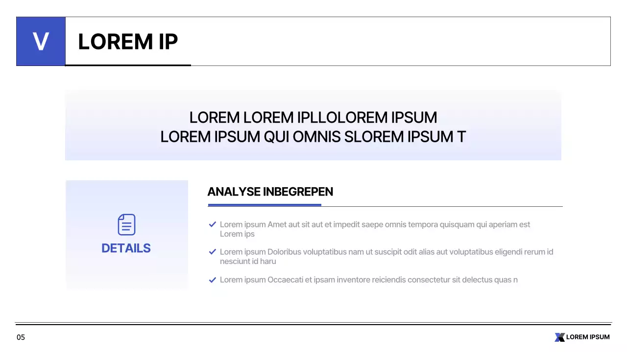 Eenvoudig blauw en wit rapport voor de publieke sector