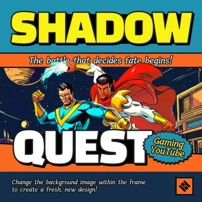 Orange Comic Gaming Promotion Social Media Post