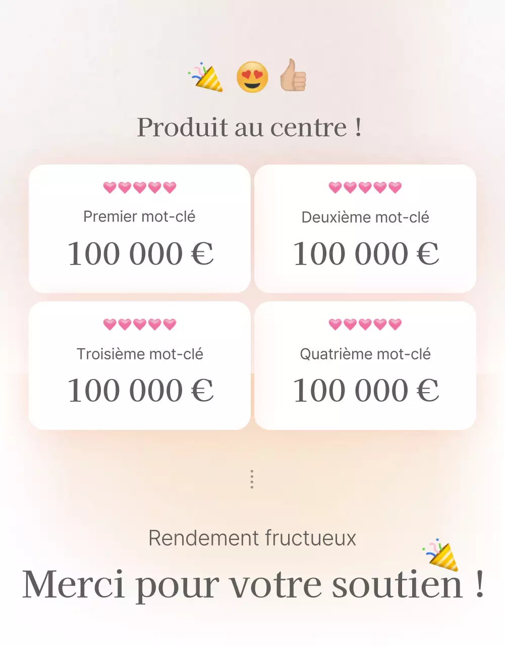 Une page d'introduction ou une publicité pour un centre commercial de mode avec un style simple d'emojis blancs et gris.