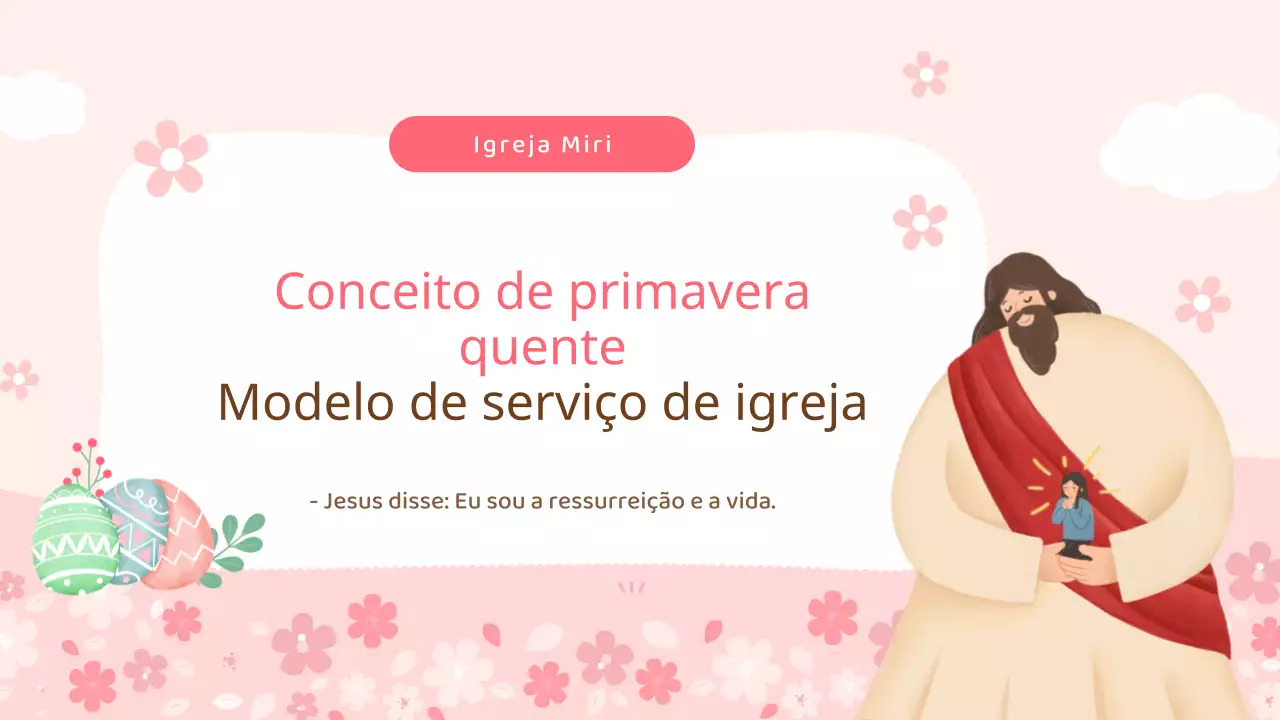 Recursos de culto cor-de-rosa e primaveris com um toque primaveril