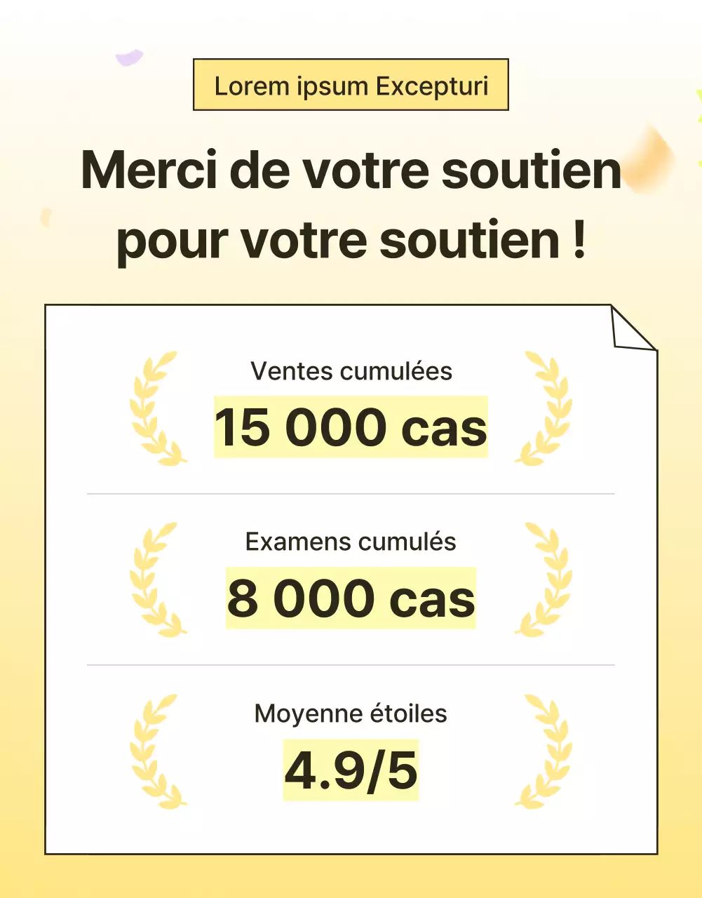 Promouvoir une page d'introduction simple sur les soins de la peau et les cosmétiques en jaune et orange