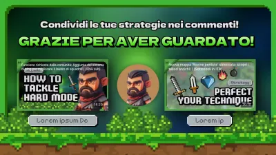 Outro YouTube del gioco fantasy verde e nero