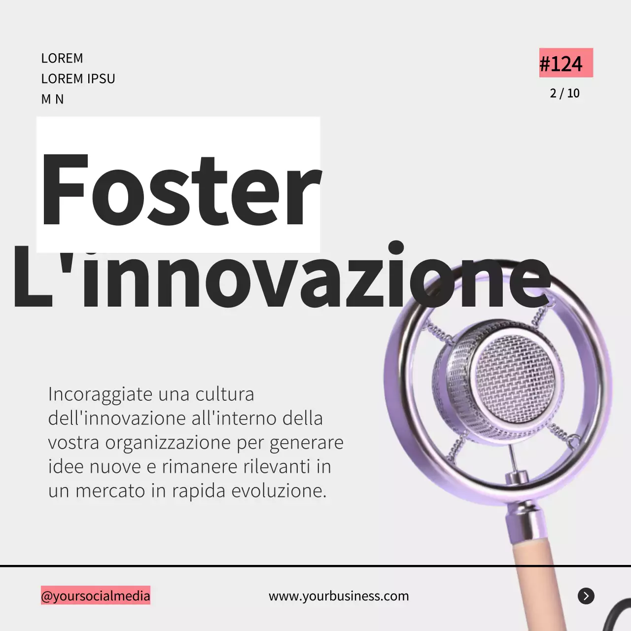 Grigio retrò in grassetto Consigli di strategia aziendale Post carosello di Instagram