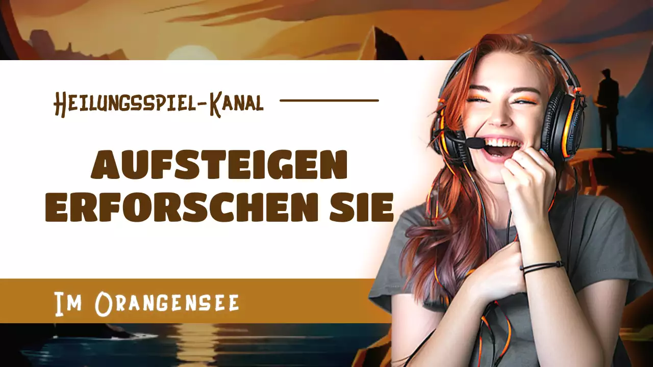 Förderung eines von der Natur inspirierten Spielekanals in Rot und Braun