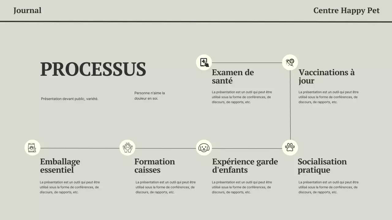 Présentation d'affaires des journaux gris et noirs, minimaliste et moderne