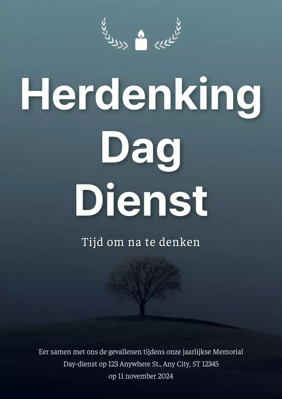 Eenvoudige doodle flyer