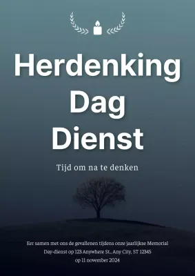 Eenvoudige doodle flyer