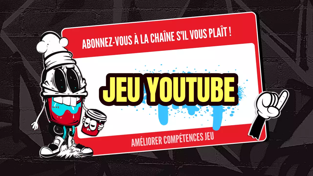 Promouvoir une chaîne de jeux kitsch rouge et noire