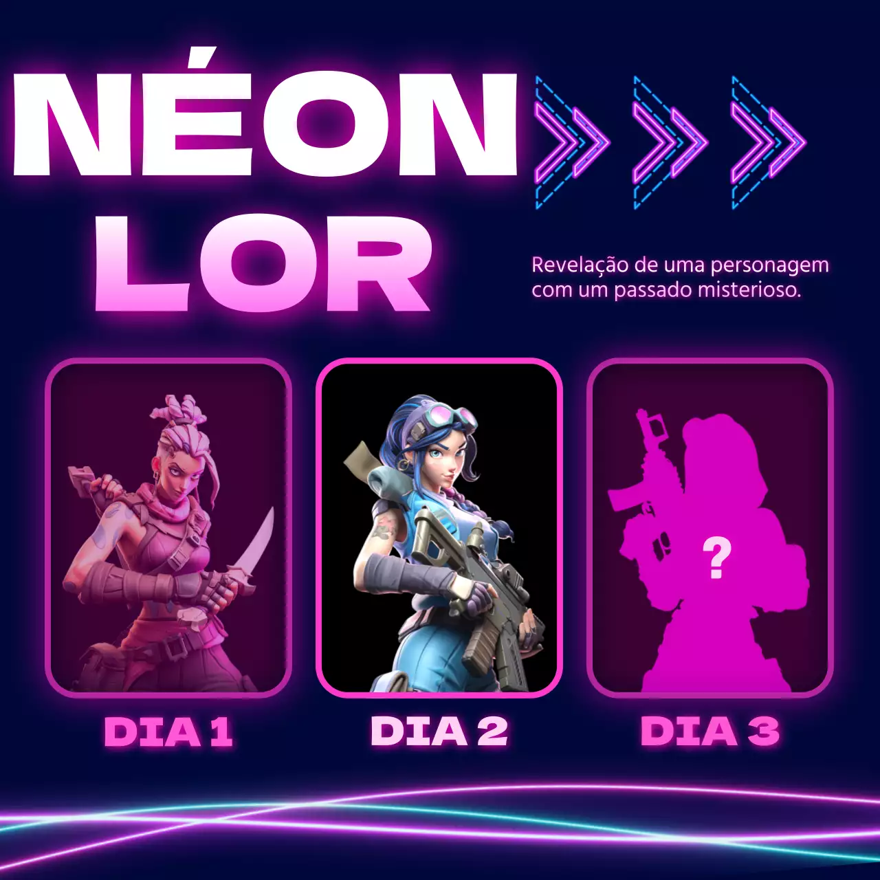 Publicações de conteúdo social inspiradas no Cyberpunk em preto e roxo
