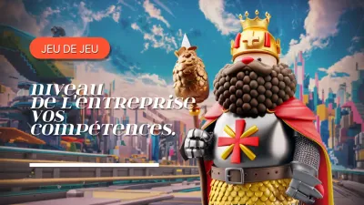 Bleu et gris Animation Jeu Compétences Vidéo Couverture