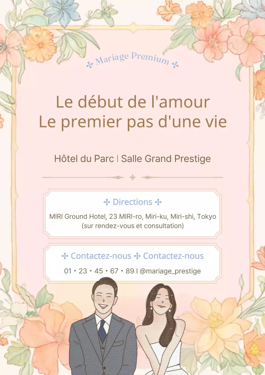 Promouvoir un lieu de mariage classique rose et ivoire