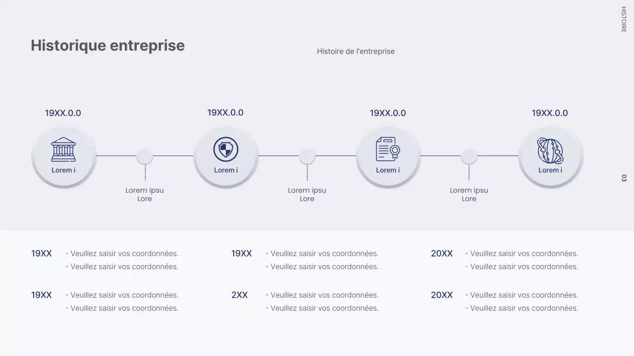 Lettre de motivation d'entreprise avec une usine moderne en noir et blanc et bleu marine