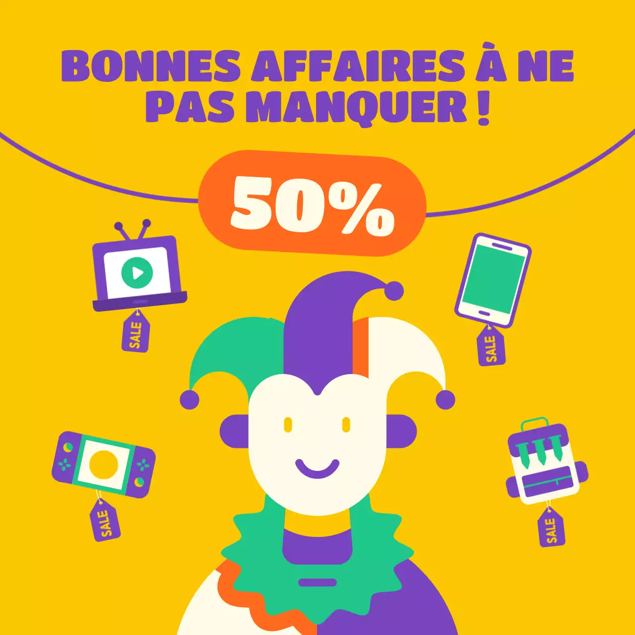 Alerte aux soldes le jour du poisson d'avril