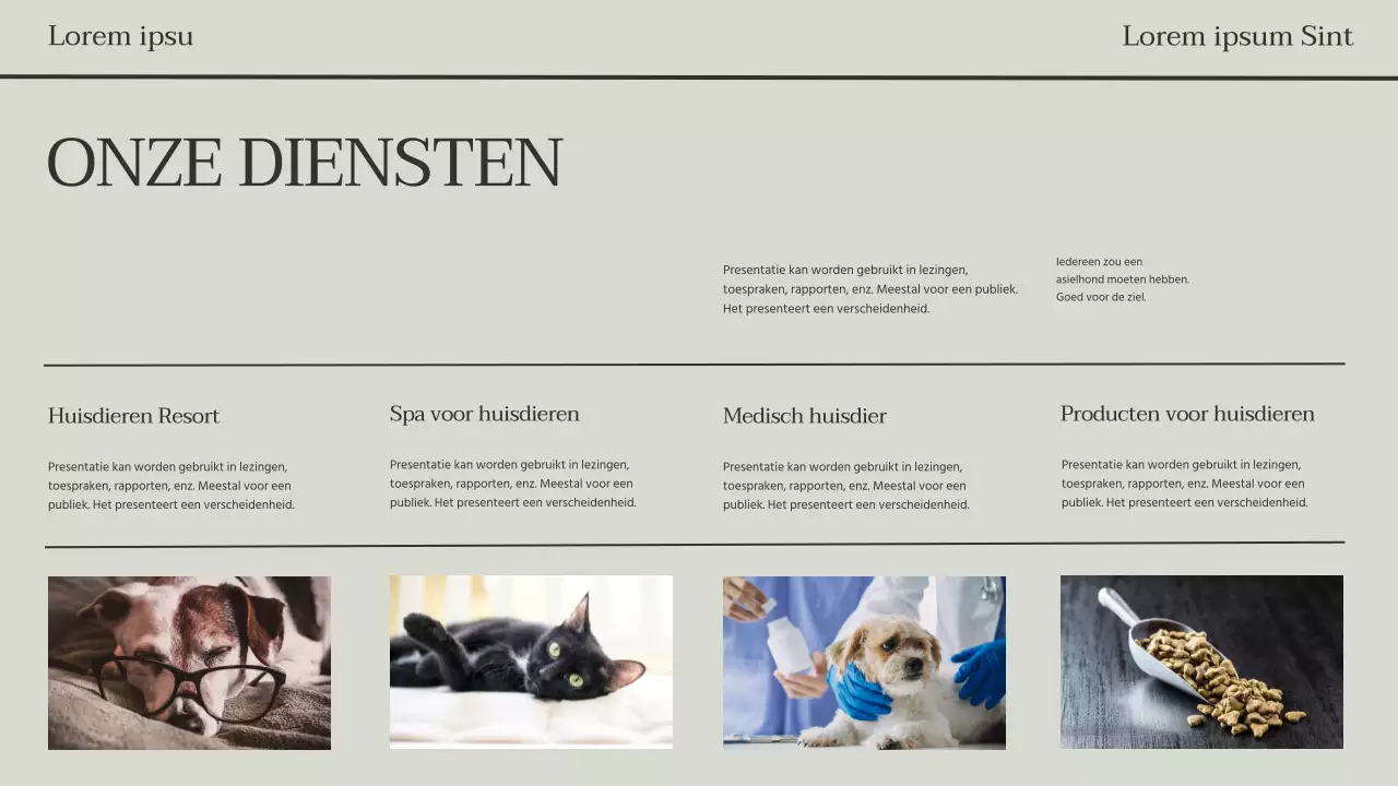 Grijze en zwarte minimalistische moderne zakelijke krantenpresentatie