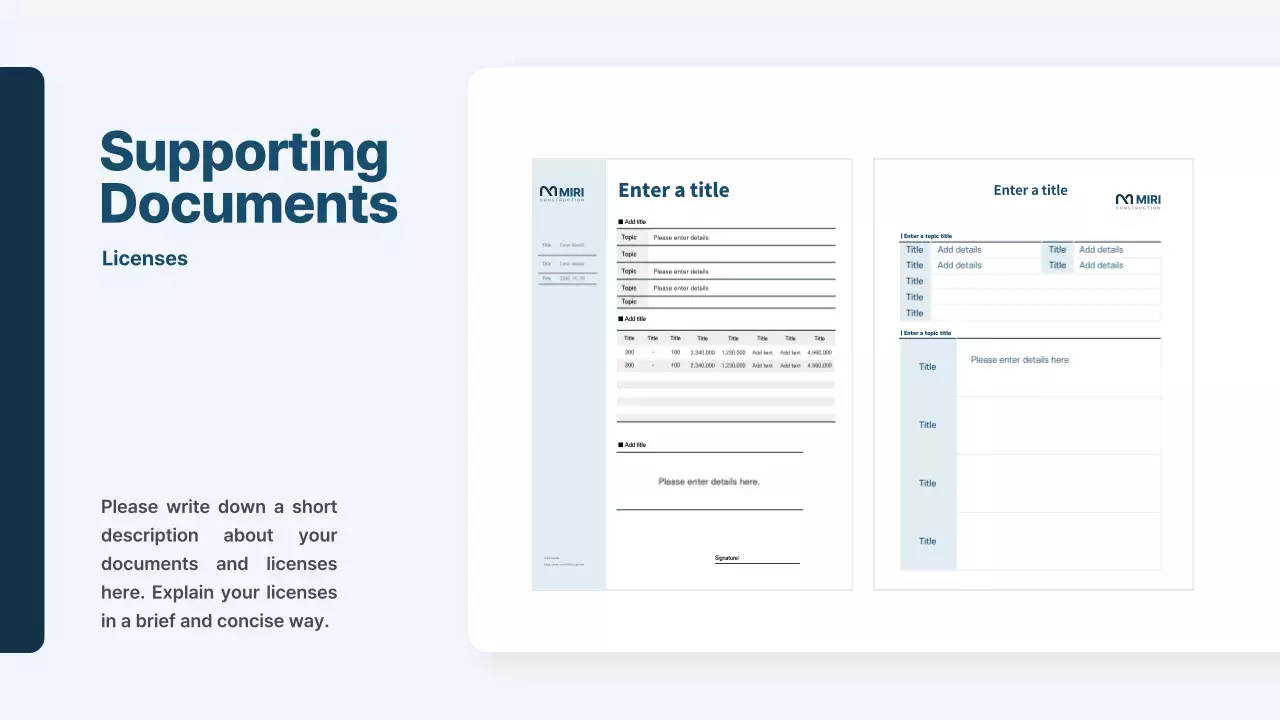 Blue Modern Construction Presentation