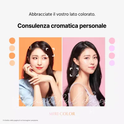 Una semplice introduzione alla consulenza cromatica personale in arancio e malva