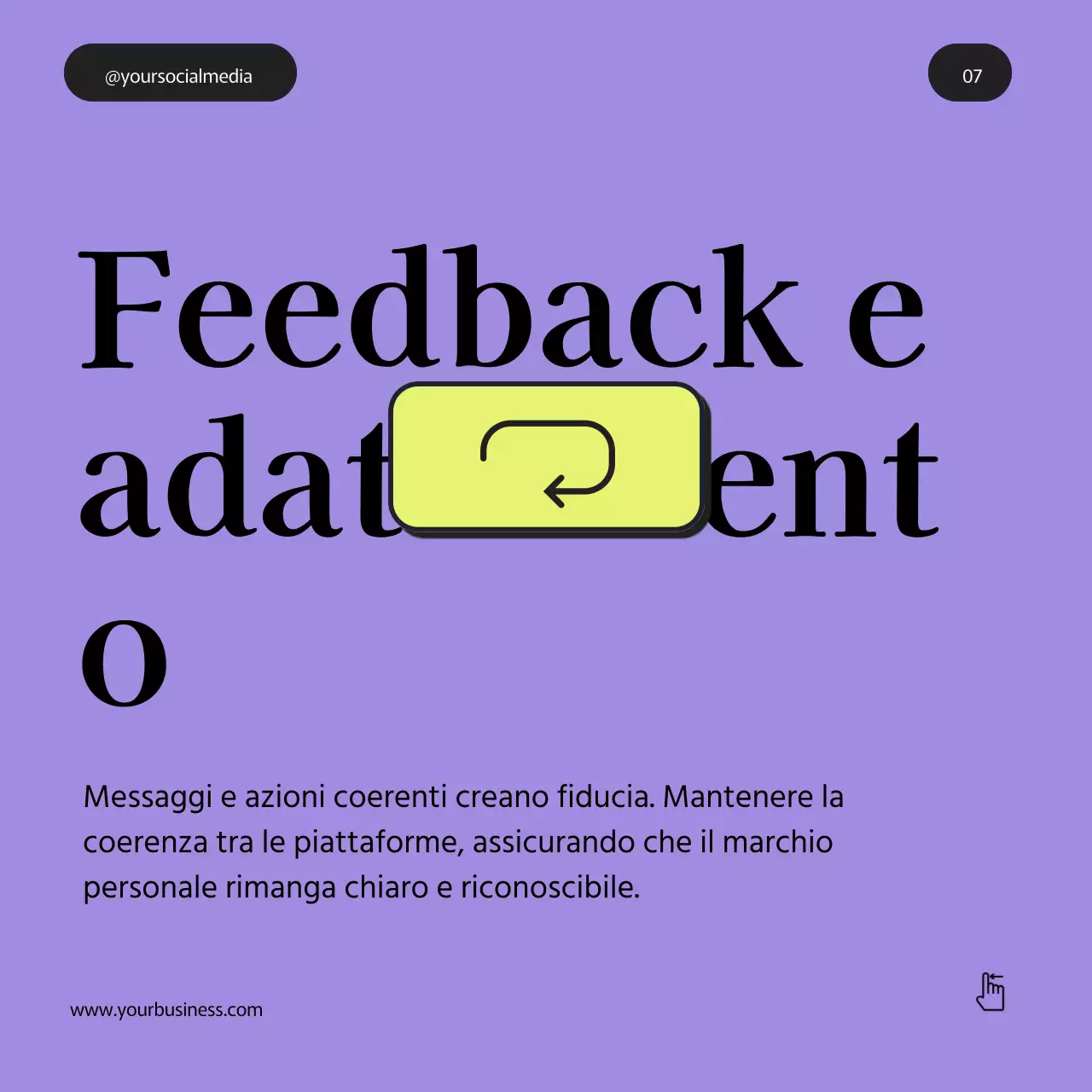 Grigio Viola Verde Grassetto Minimal Personal Branding Suggerimenti Instagram Carosello di post