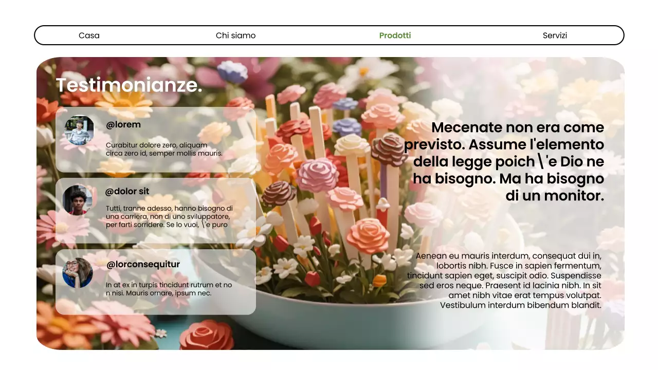 Introduzione dell'azienda Green Modern Flower Shop