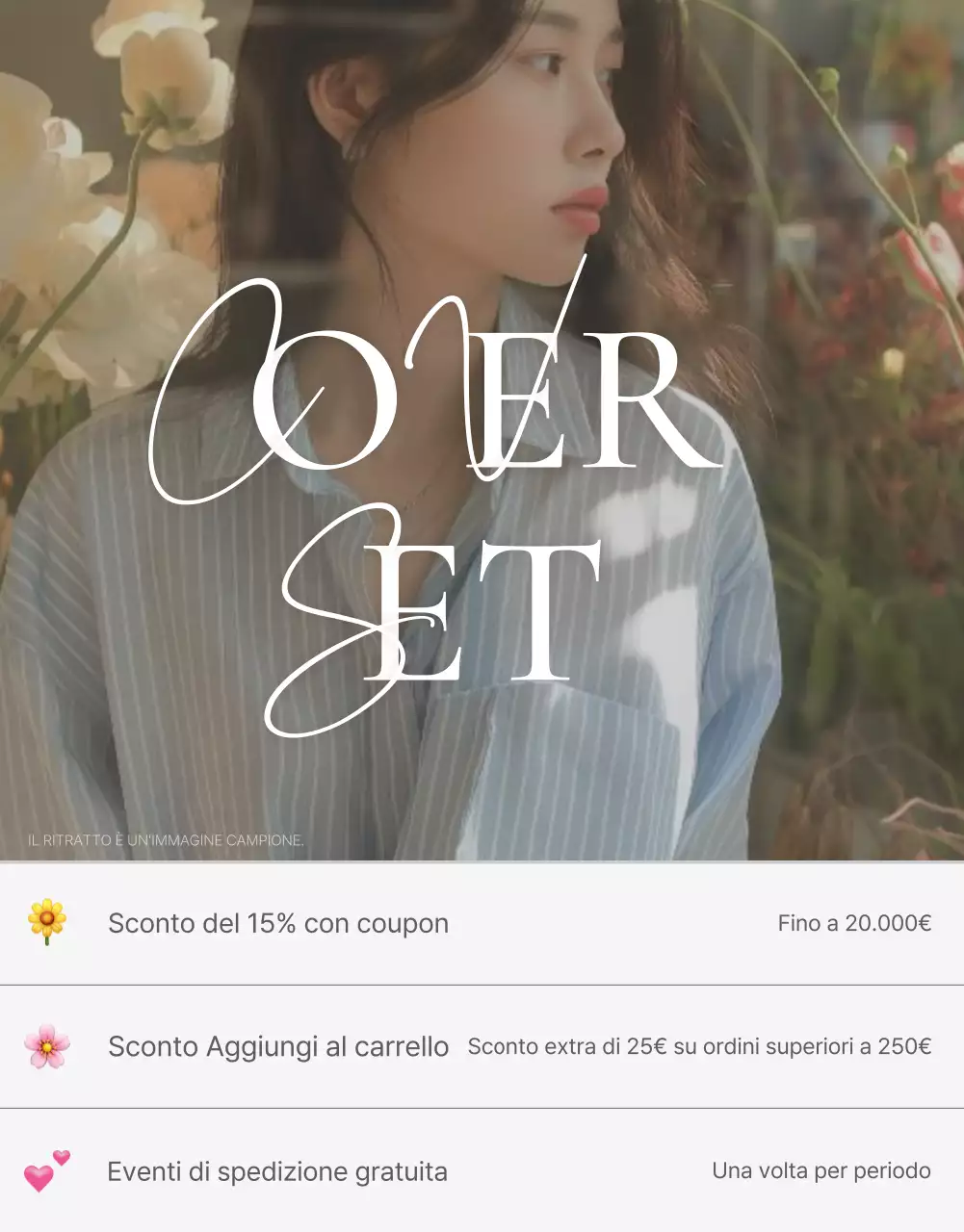 Poster di copertina per un centro commerciale di moda con uno stile semplice di emoji in bianco e grigio MainTitle