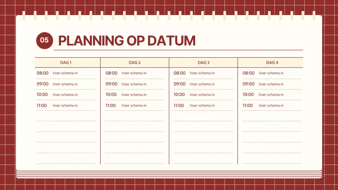 Een gezellige routebeschrijving in rood en ivoor
