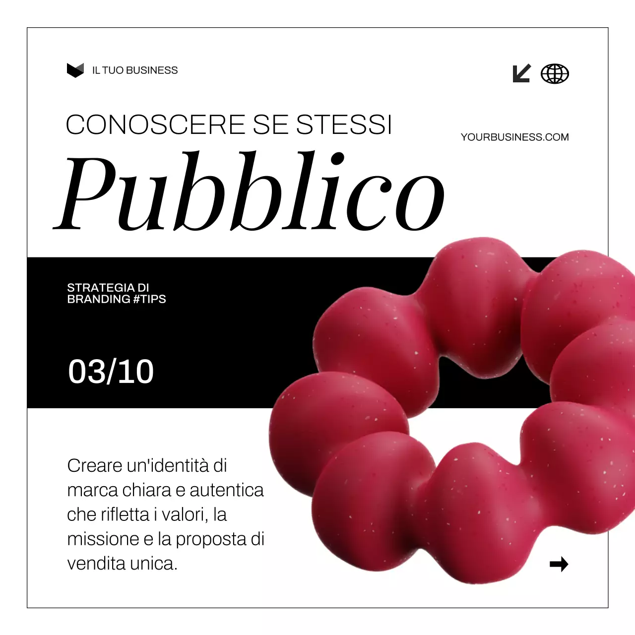 Bianco Nero Moderno Audace Strategia di costruzione del marchio Suggerimenti Carosello di Instagram