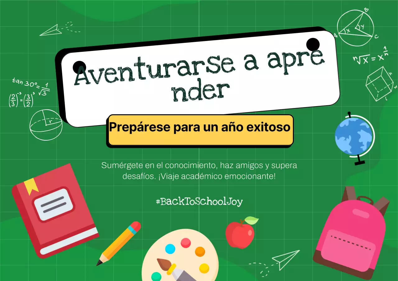 Guía de Viaje a la Escuela Moderna Verde y Blanca