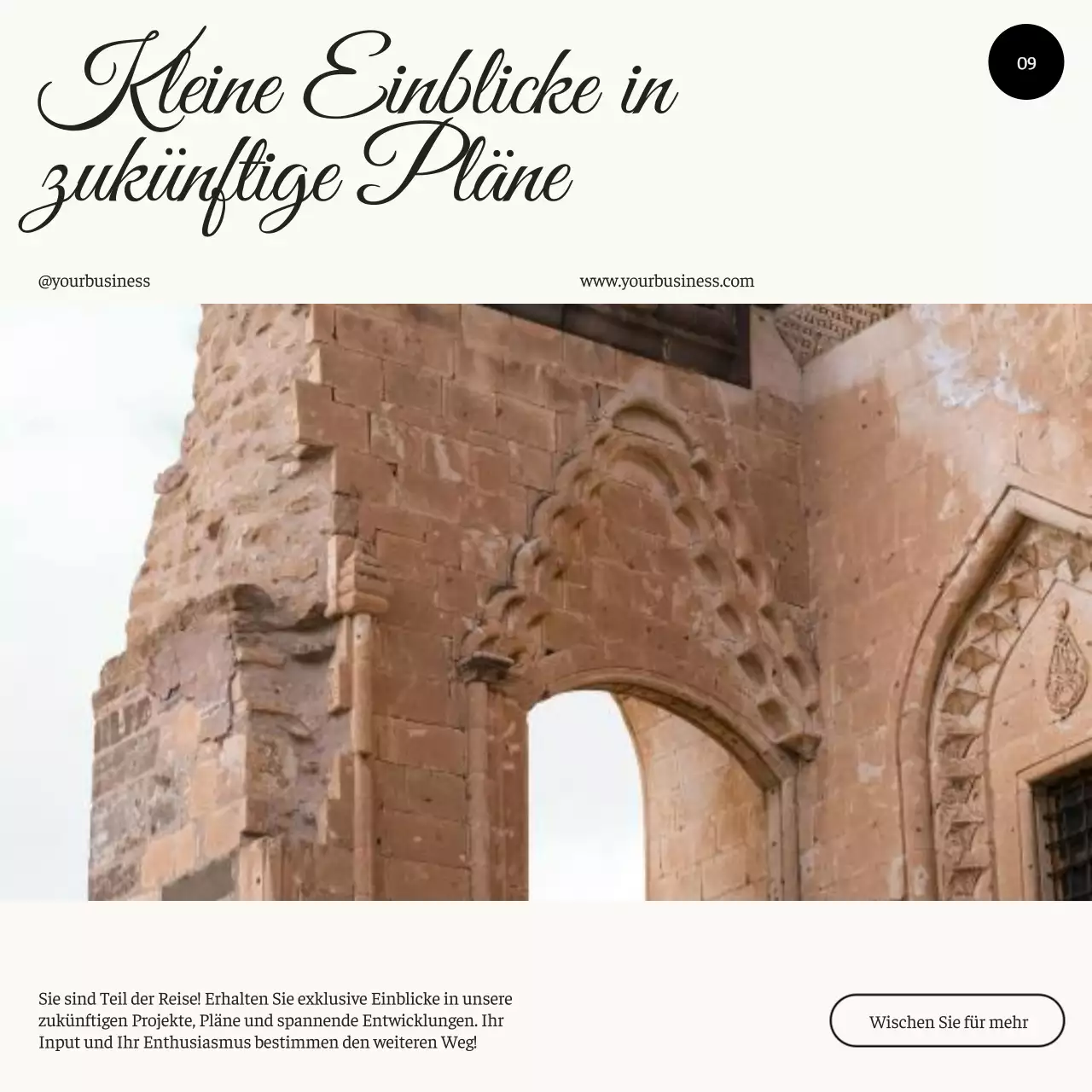 Beige Schwarz Minimal Luxus Ästhetischer Umgang mit Followern Tipps Instagram Karussell Post