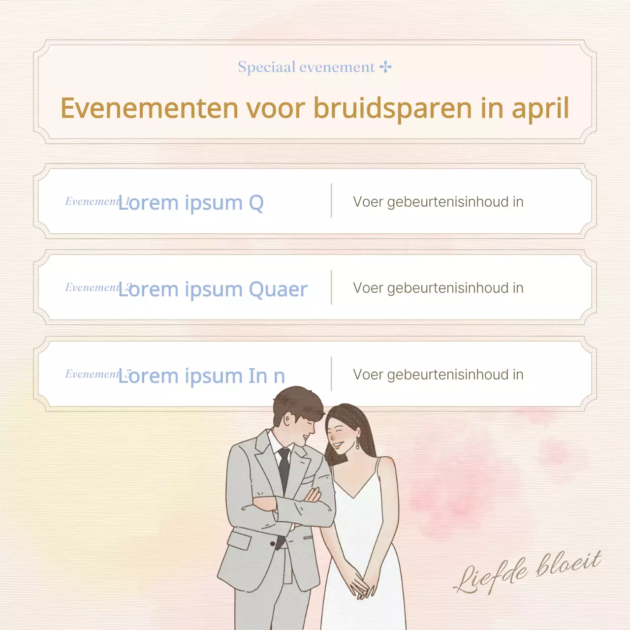 Promoot een klassieke lavendel en roze trouwlocatie
