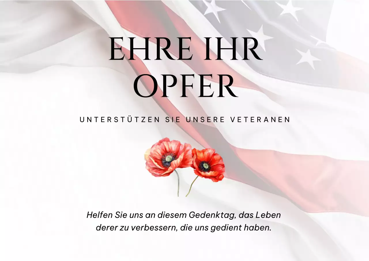 Weiß Minimal Ehre ihr Opfer Flyer